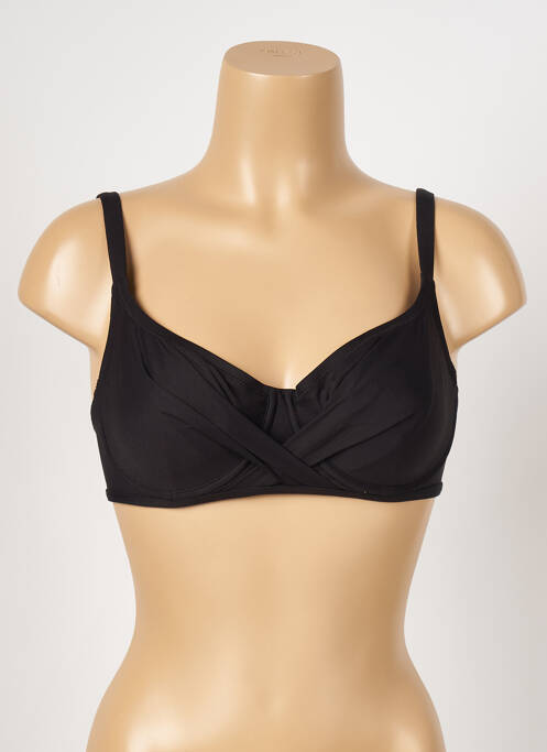 Haut de maillot de bain stretch haut soutien-gorge emboitant noir ANTIGEL femme