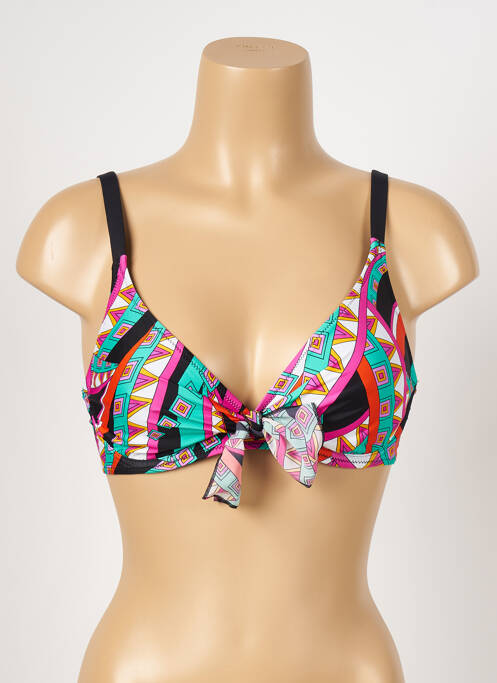 Haut de maillot de bain noir ANTIGEL pour femme