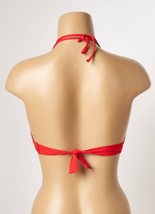 Haut de maillot de bain rouge ANTIGEL pour femme