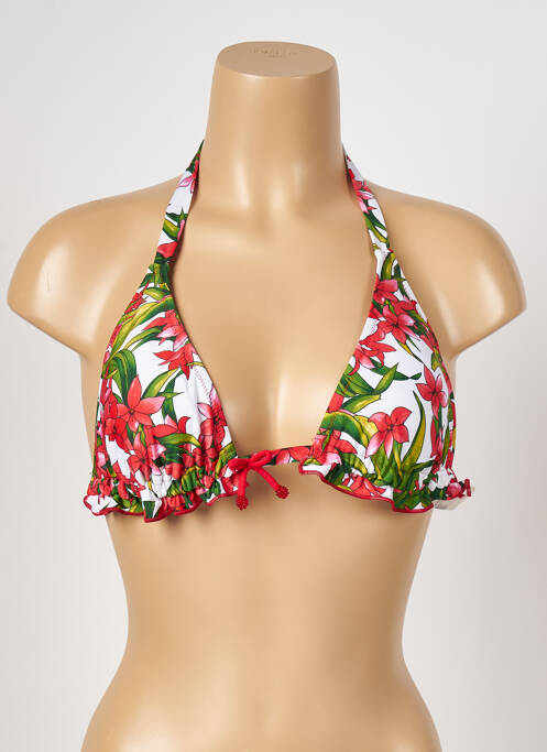 Haut de maillot de bain rouge ANTIGEL pour femme