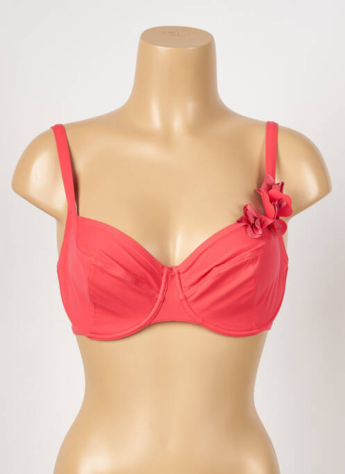 Haut de maillot de bain rouge EMPREINTE pour femme