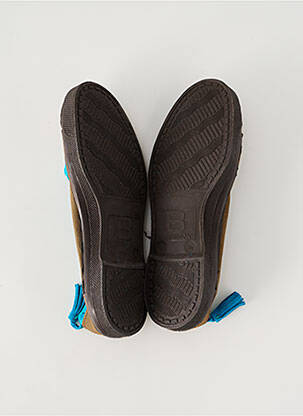 Ballerines bout rond talon plat jusqu'à 3cm marron BENSIMON femme