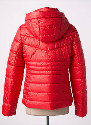 Doudoune poches a capuche rouge GARCIA femme