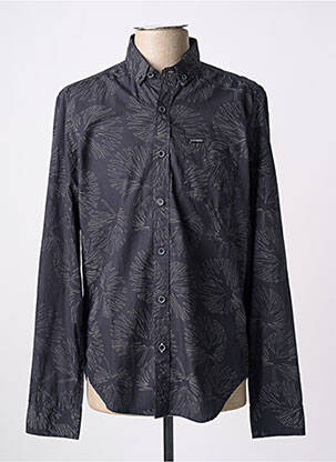 Chemise manches longues imprimé fantaisie gris GARCIA homme