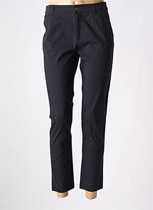 Pantalon 7/8 fermeture zippée sous rabat boutonné noir LA FIANCEE DU MEKONG femme