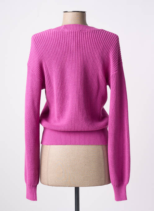 Gilet manches longues coupe cintrée violet GARCIA femme