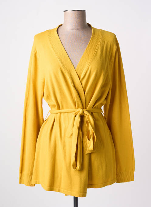 Gilet manches longues jaune LA FIANCEE DU MEKONG pour femme