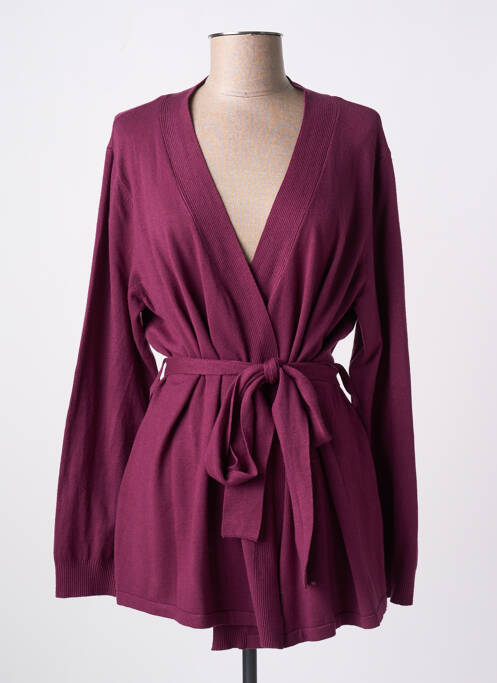 Gilet manches longues violet LA FIANCEE DU MEKONG pour femme