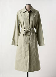 Manteau long coupe cintrée sans capuche beige ALMINA femme