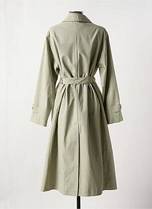 Manteau long coupe cintrée sans capuche beige ALMINA femme