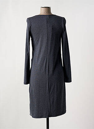 Robe mi-longue imprimé fantaisie manches longues gris MADO ET LES AUTRES femme