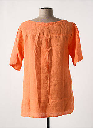 Blouse manches courtes manches courtes orange AGATHE & LOUISE femme