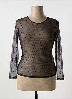 Top coupe cintrée manches longues noir JUS D'ORANGE femme