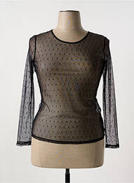 Top coupe cintrée manches longues noir JUS D'ORANGE femme