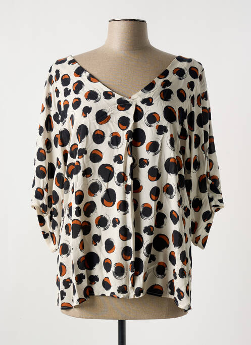 Blouse beige LA FEE MARABOUTEE pour femme