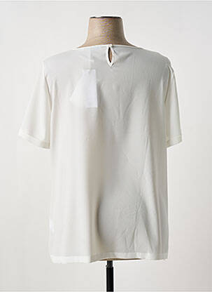 Blouse légère et transparente manches courtes blanc FRED SABATIER femme