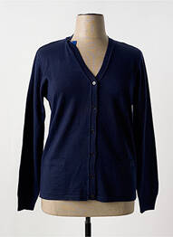 Gilet manches longues stretch bleu GEVANA femme