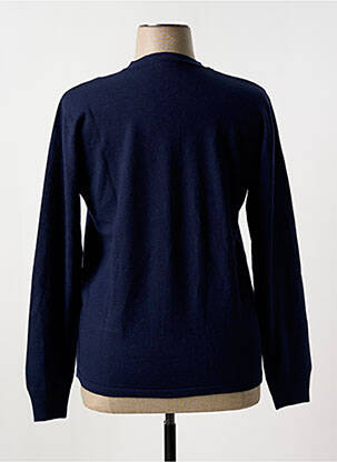 Gilet manches longues stretch bleu GEVANA femme
