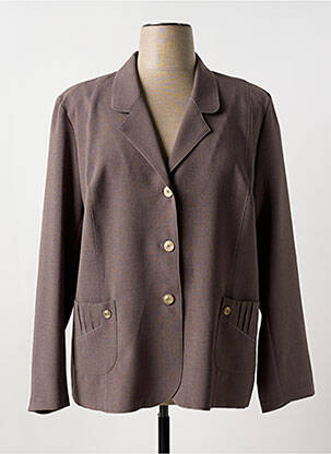 Blazer poches marron GEVANA femme