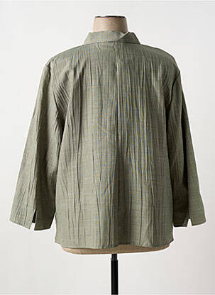 Veste casual coupe droite vert GEVANA femme