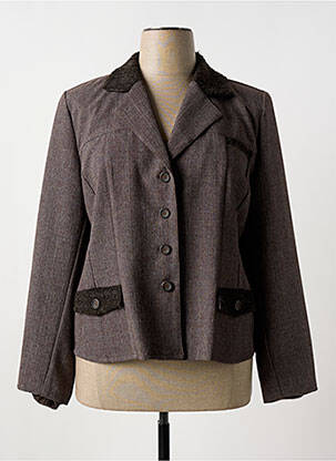 Blazer poches marron GEVANA femme