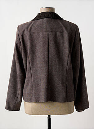 Blazer poches marron GEVANA femme