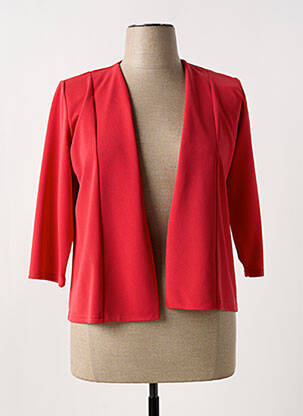 Veste casual epaulette rouge GEVANA femme