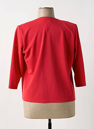 Veste casual epaulette rouge GEVANA femme