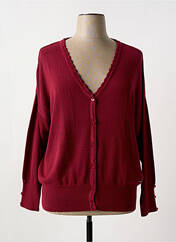 Gilet manches longues rouge AGATHE & LOUISE pour femme seconde vue