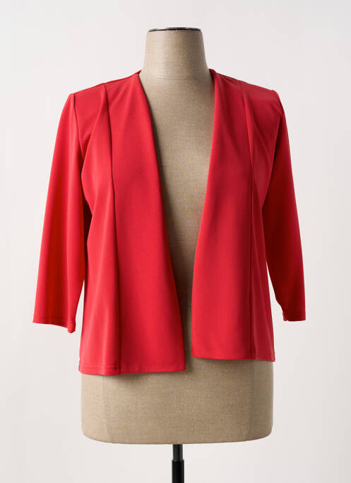 Veste casual epaulette rouge GEVANA femme