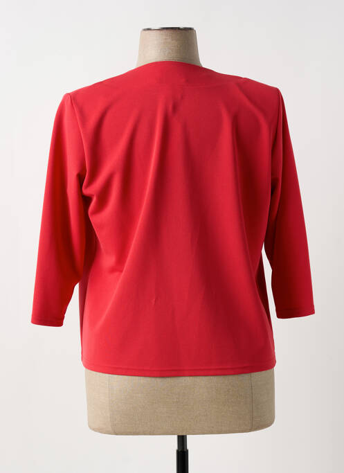 Veste casual epaulette rouge GEVANA femme