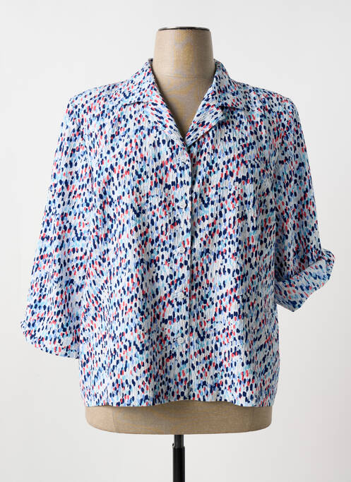 Chemisier bleu GEVANA femme