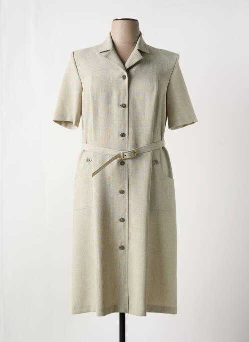 Robe mi-longue beige GEVANA pour femme