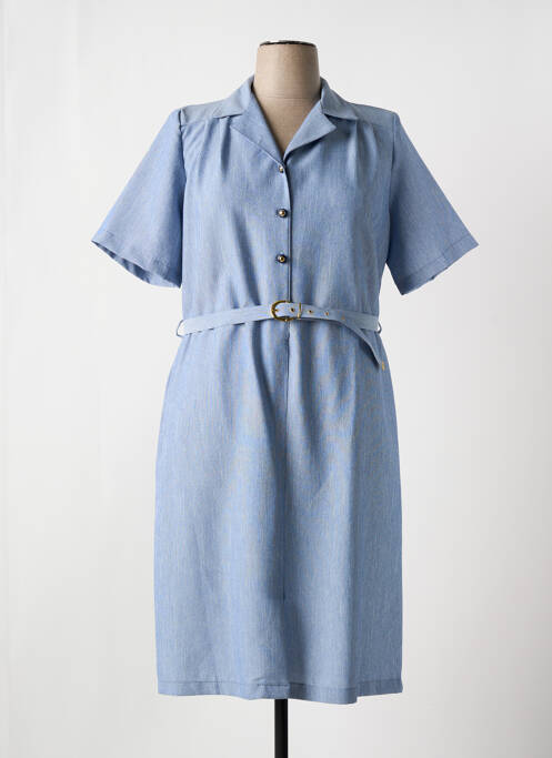 Robe mi-longue bleu MADIANA pour femme