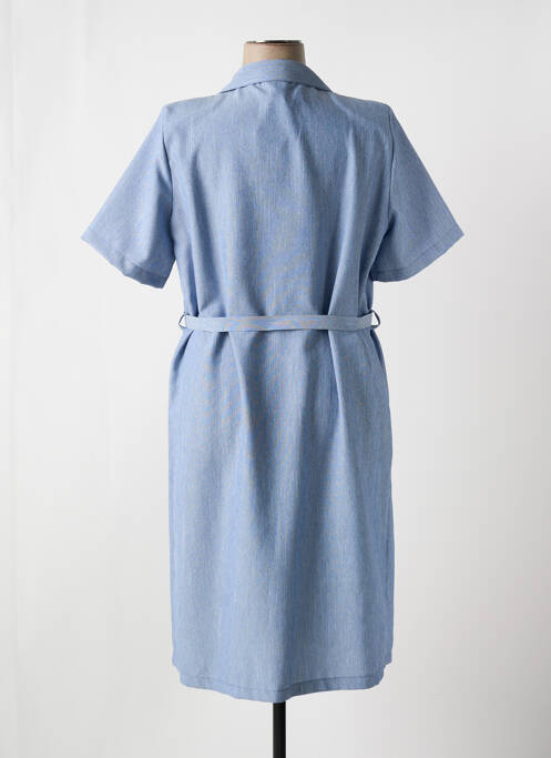 Robe mi-longue bleu MADIANA pour femme
