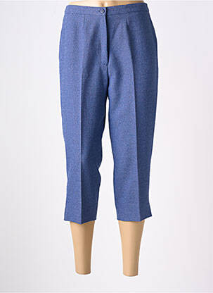 Pantacourt coupe droite taille normale bleu PIER BÉ femme