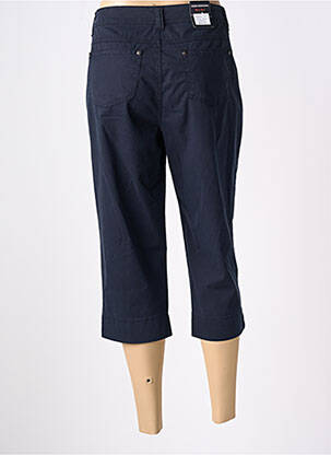 Pantacourt coupe droite taille normale bleu ANNA MONTANA femme