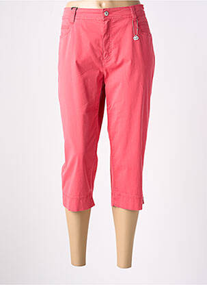 Pantacourt coupe droite taille normale rose ANNA MONTANA femme