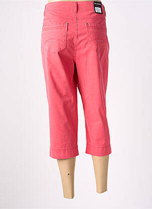 Pantacourt coupe droite taille normale rose ANNA MONTANA femme