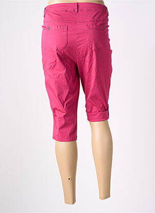 Pantacourt coupe droite taille normale rose AGATHE & LOUISE femme