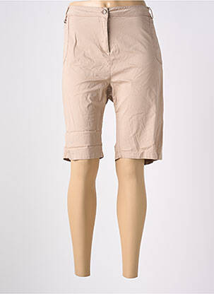 Bermuda tissage popeline beige AGATHE & LOUISE femme