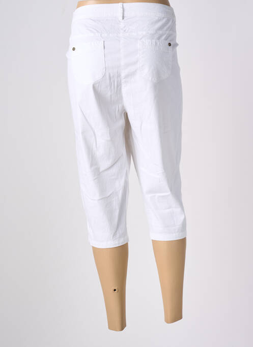 Pantacourt coupe droite taille normale blanc AGATHE & LOUISE femme
