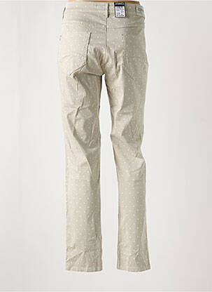 Pantalon slim tissage popeline taille normale gris ZERRES femme
