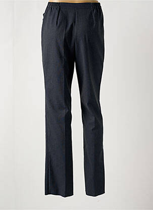 Pantalon droit taille à pinces taille haute gris GEVANA femme