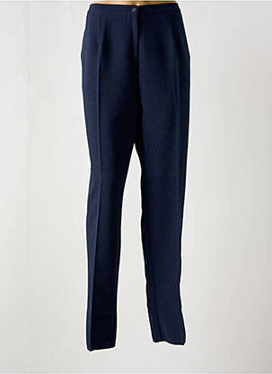 Pantalon slim taille haute taille haute bleu GEVANA femme
