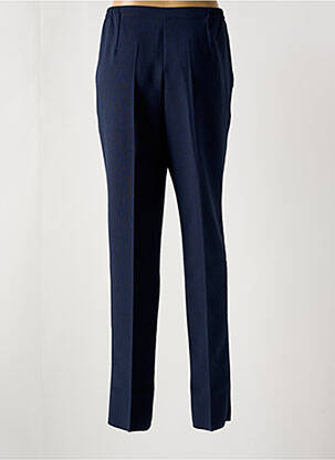 Pantalon slim taille haute taille haute bleu GEVANA femme