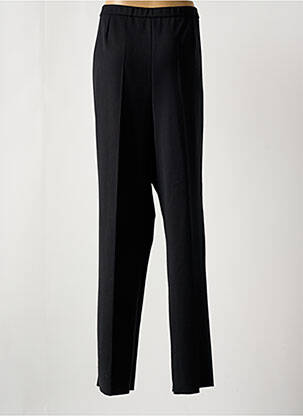 Pantalon droit tissage crêpe taille normale noir GEVANA femme