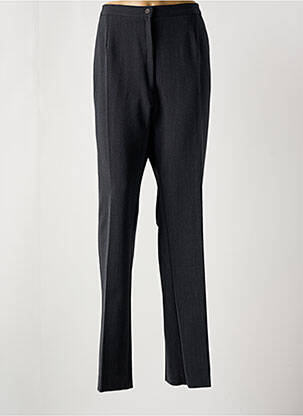 Pantalon droit taille à pinces taille haute gris GEVANA femme