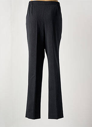 Pantalon droit taille à pinces taille haute gris GEVANA femme