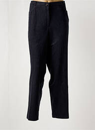 Pantalon droit stretch taille normale noir CHRISTINE LAURE femme